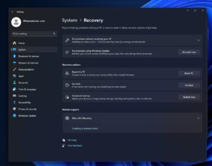 Recovery In Windows 11 Microsoft's game changer feature reinstalls Windows 11 directly via ...