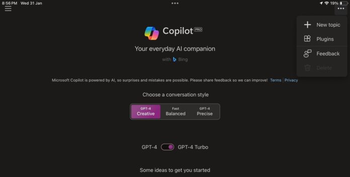 Microsoft Copilot Pro Android e iOS