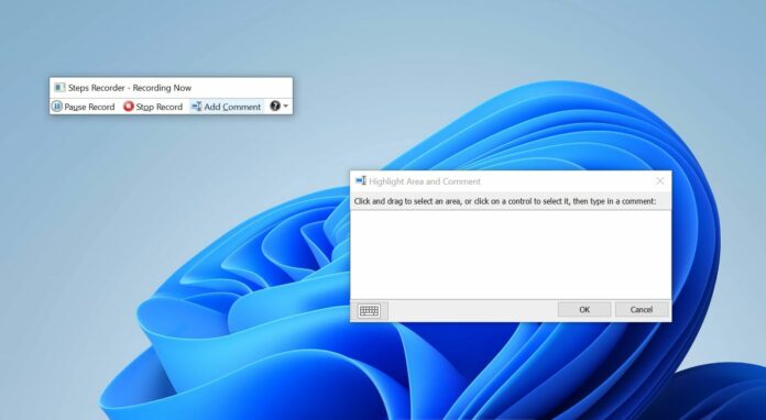 Windows 11 Steps Recorder app