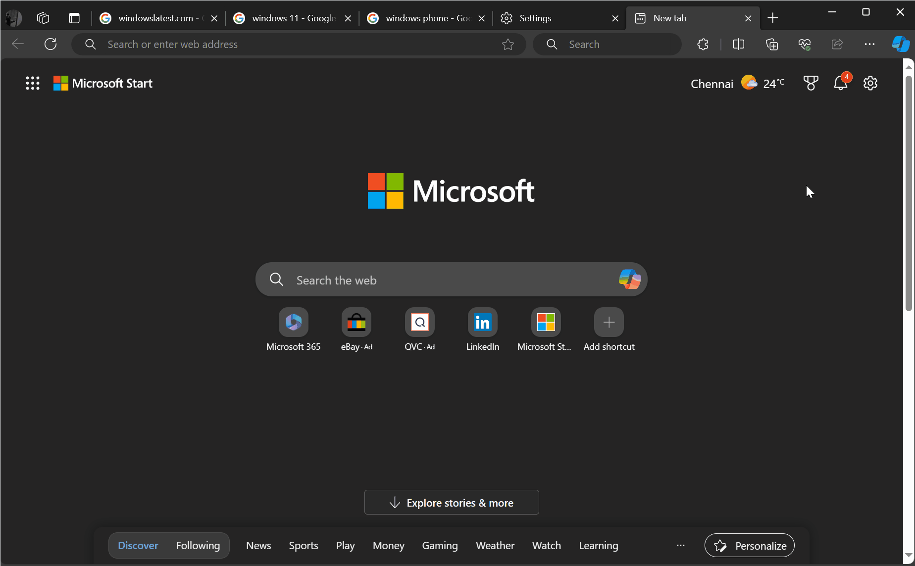 微軟正打算為 Microsoft Edge 加入第二個搜尋欄位，讓你查資料更容易 - 電腦王阿達