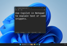 Hands-on with Microsoft Copilot AI in Notepad for Windows 11