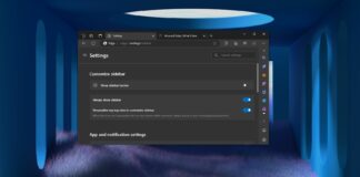 Microsoft Edge 122 sidebar