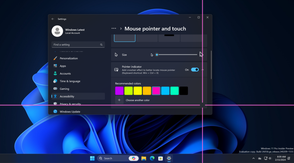 Pointer Indicator Windows 11’s modern right-click menus are getting better in Build 26058 ...