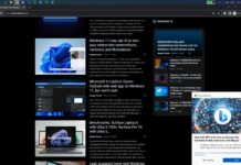 Bing ad pop-up in Google Chrome