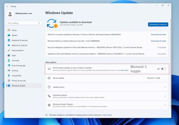 Windows 11 24H2 makes PCs faster with reduced CPU usage for Windows Update