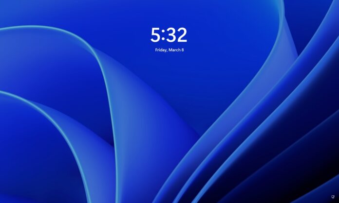 Windows 11 lock screen