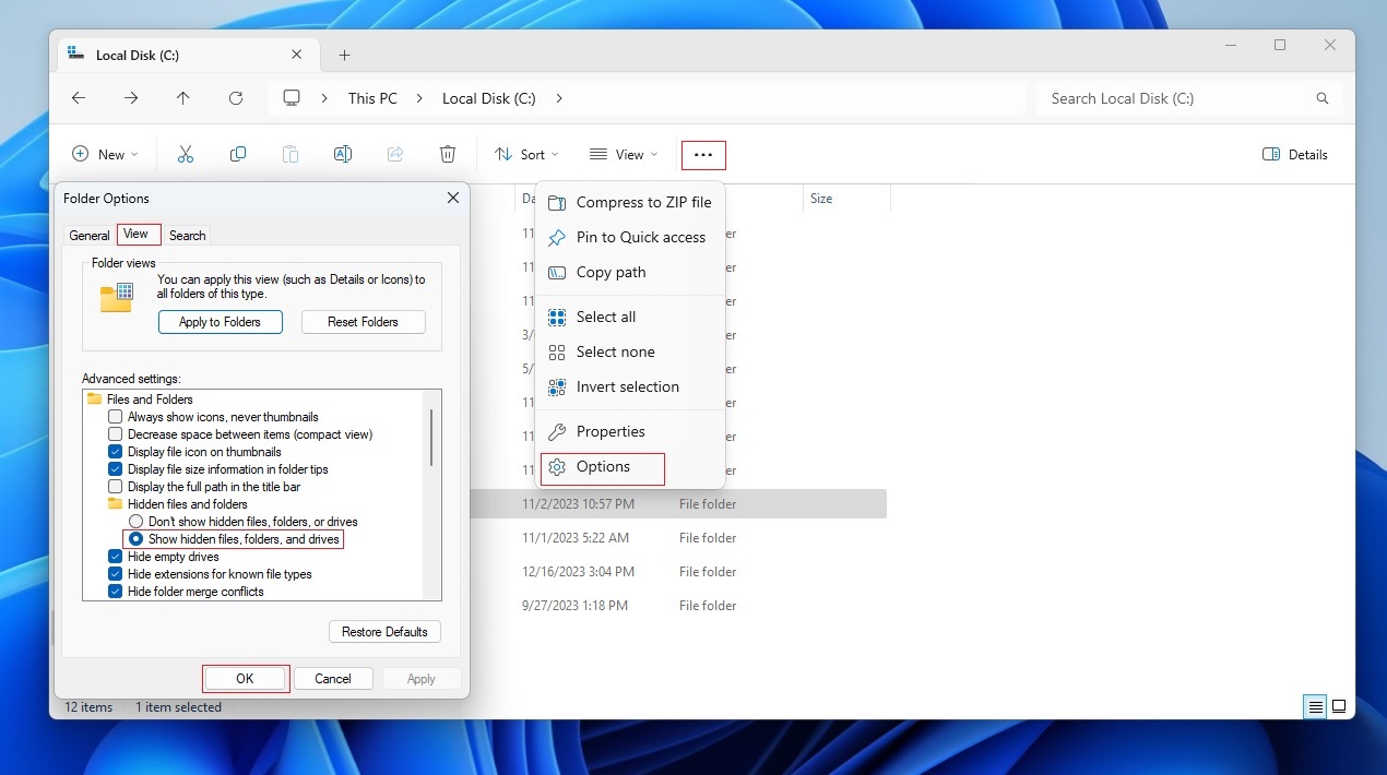 Windows WinREAgent Folder