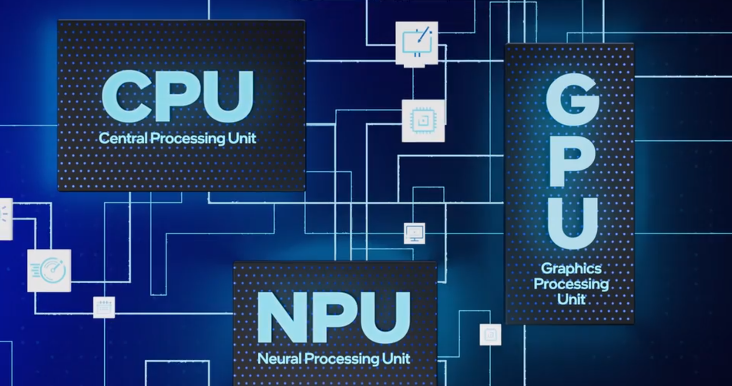 Processador Intel Core Ultra com NPU