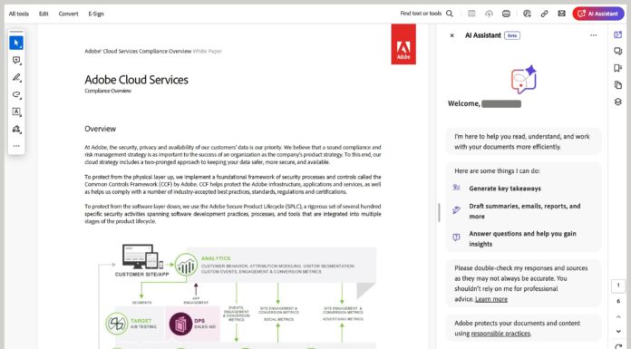 Adobe clarifies its Windows apps won’t auto-scan your documents for AI Adobe AI features scanning document