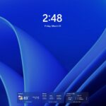 Windows 11 lock screen with MSN