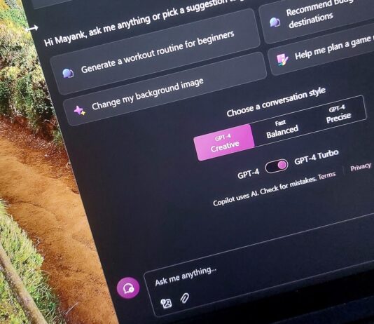Windows Copilot on Windows 10