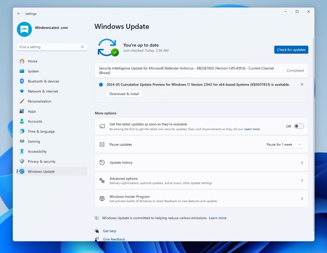 Windows 11 KB5037853 out with File Explorer features (direct download .msu)