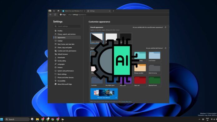 Microsoft Edge is getting built-in AI to customize its appearance