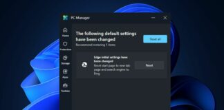 Microsoft PC Manager wants you to 'repair' Windows 11 by turning on Bing