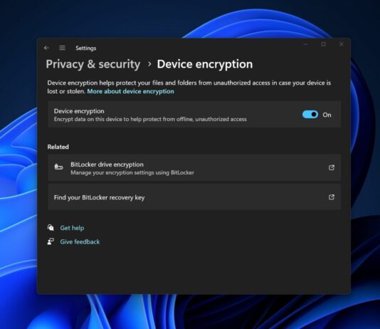 Microsoft confirms Windows 11 24H2 turns on Device Encryption by default