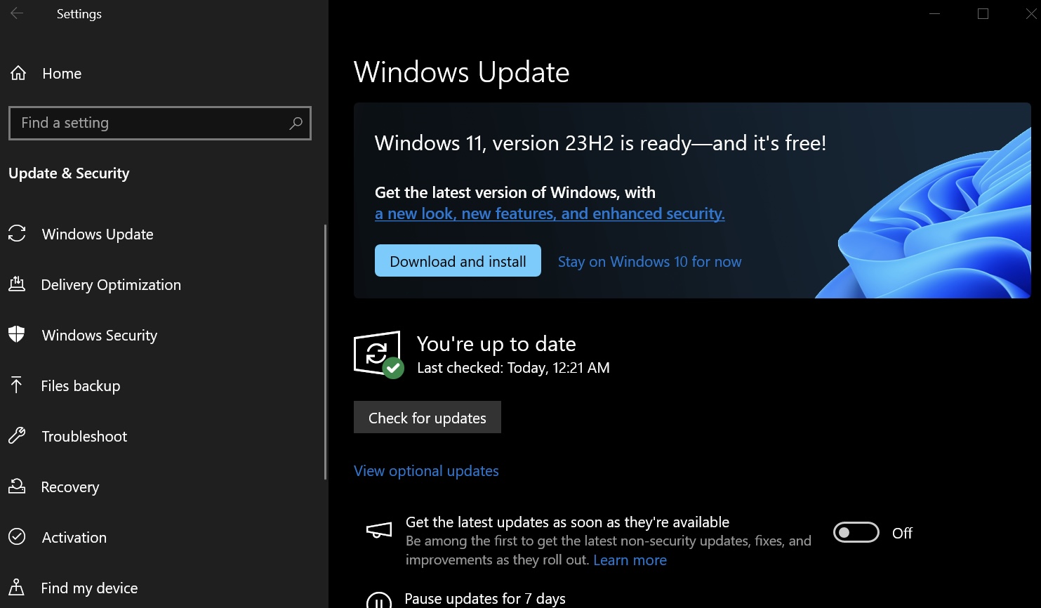 Windows 10 finally offers a direct upgrade to Windows 11 23H2 for more users