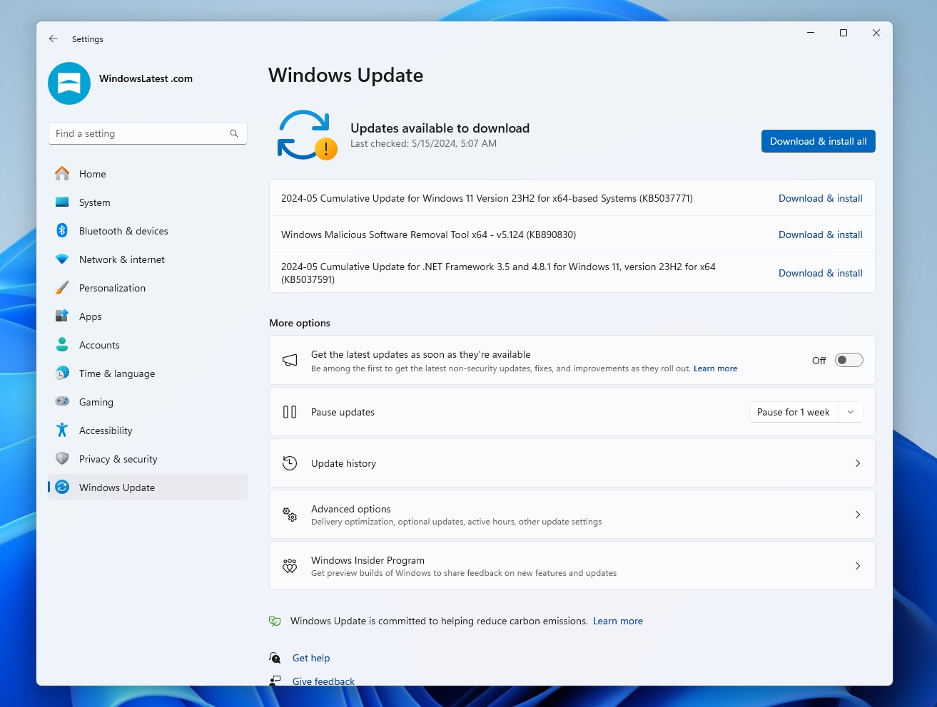 Windows 11 KB5037771 issues