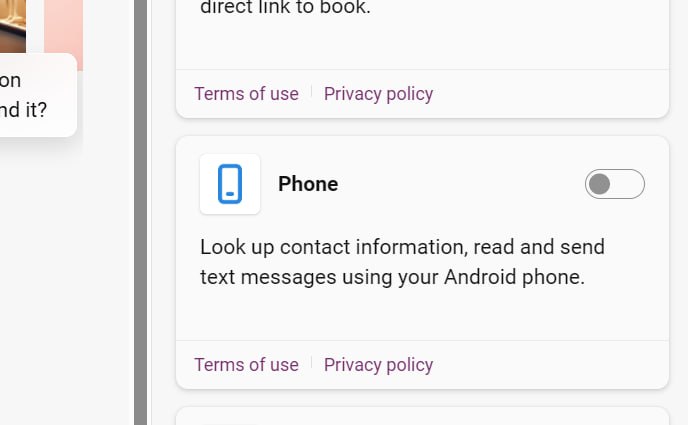 phone plugin in copilot web