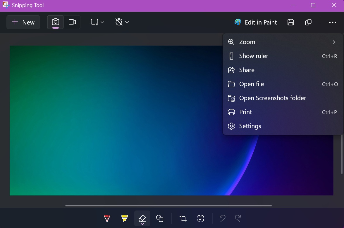 ruler is back in snipping tool windows 11