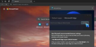 Microsoft Edge alert on Windows 11