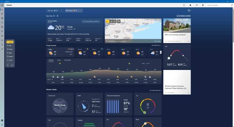Weather app UI update