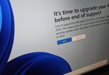 Windows 10 end of support warning