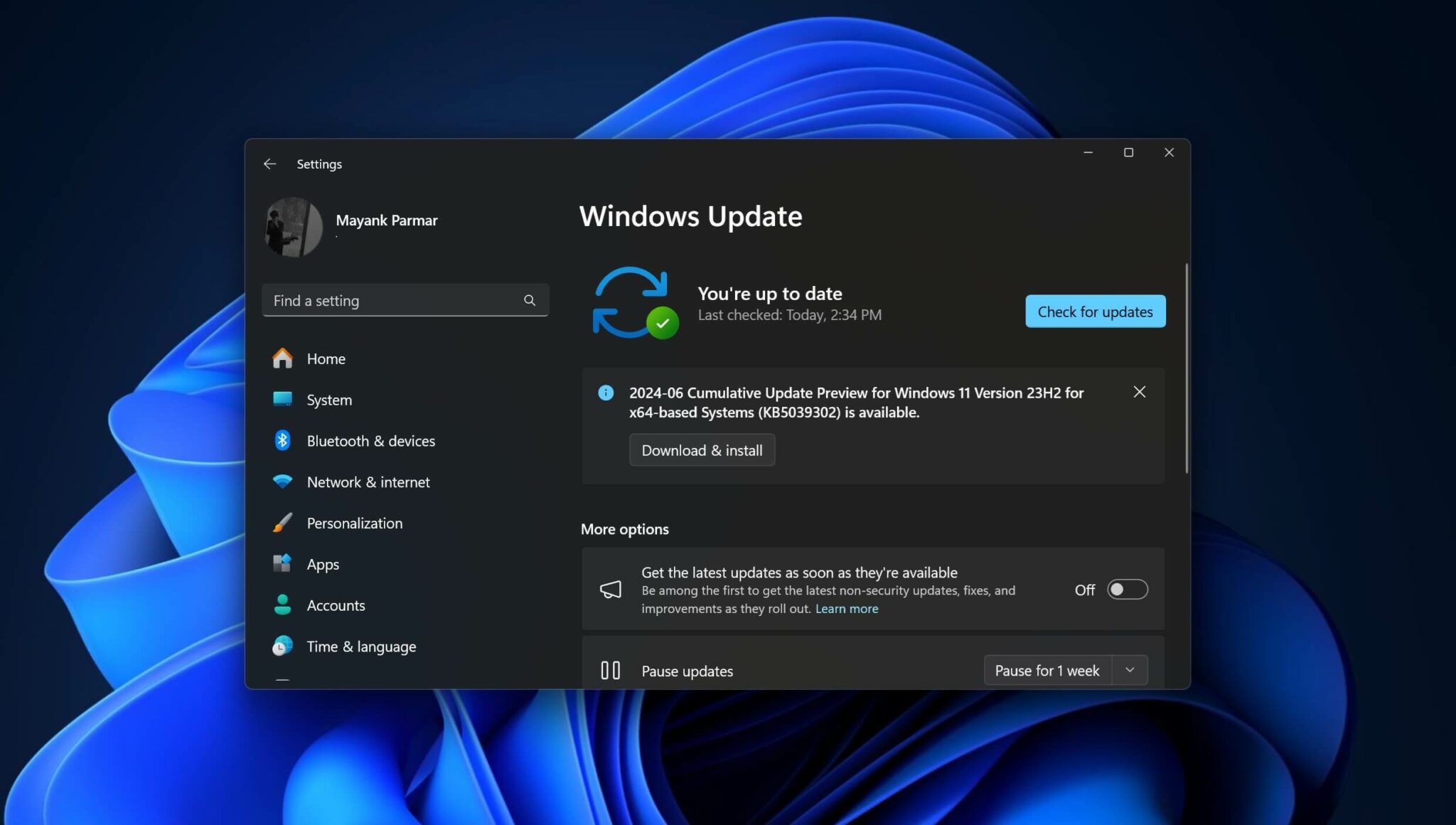Windows 11 KB5039302 out with native archive (direct download .msu)