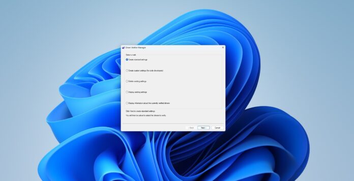 Windows Driver Verifier Manager