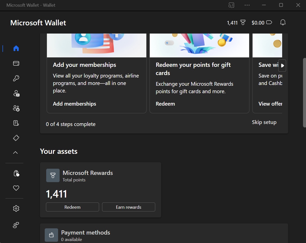 edge wallet pwa in windows 11