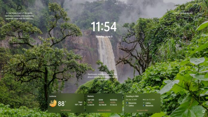 lock screen widgets in windows 11