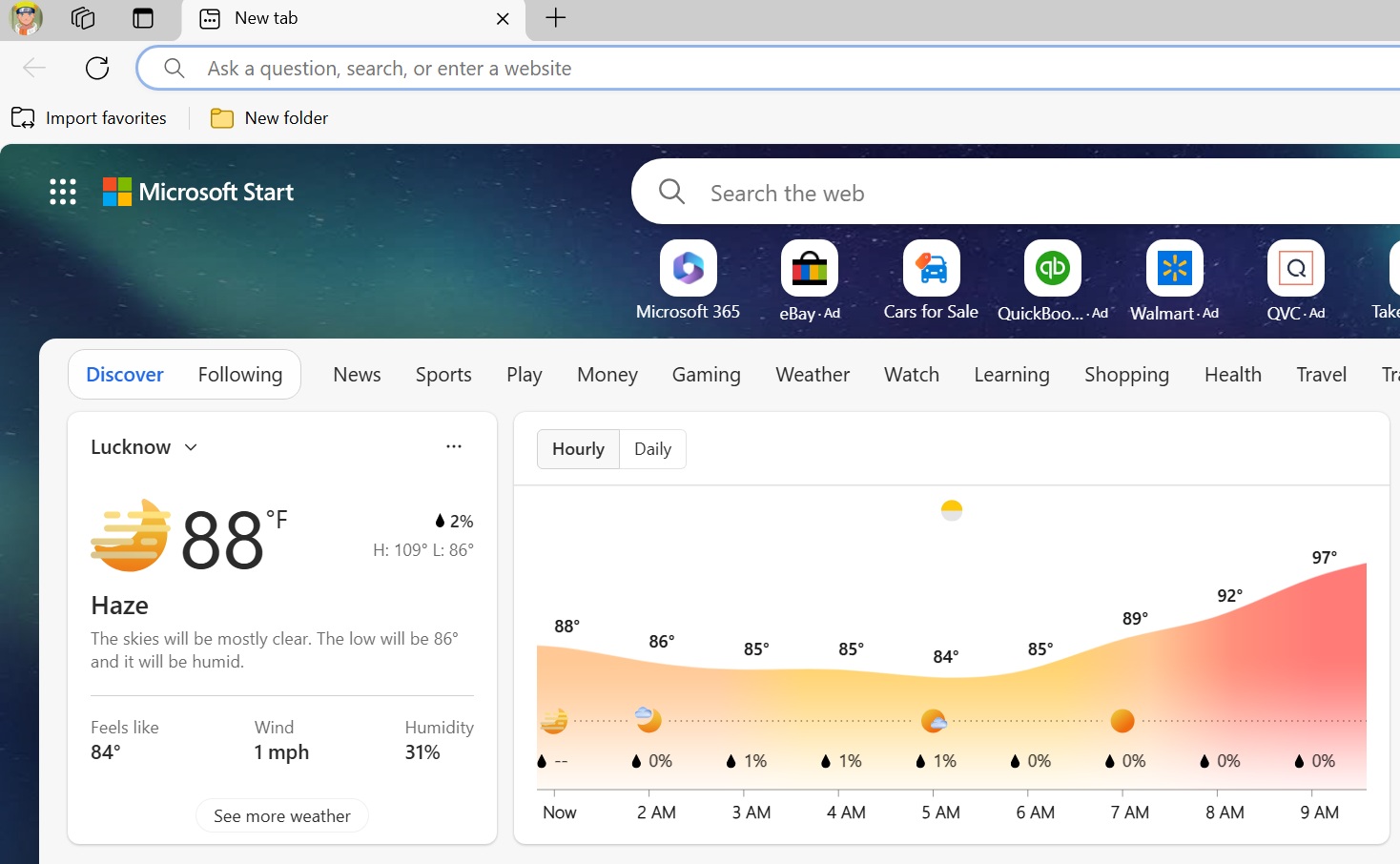 lock screen widgets redirects to MSN feed in edge