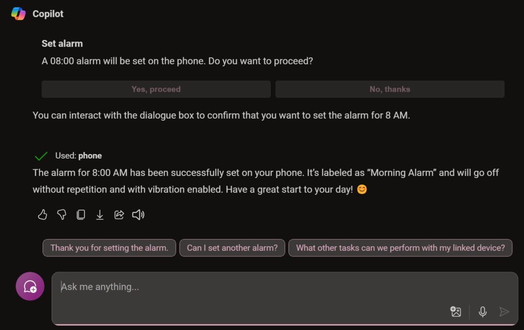 Microsoft Copilot web now lets manage your Android phone linked to ...