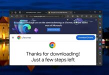 Microsoft Edge banner on Windows 11