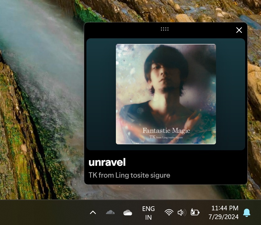 Spotify mini player on Windows 11