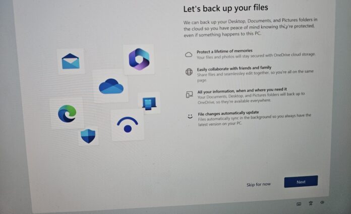 Windows 11 OneDrive popup upsell