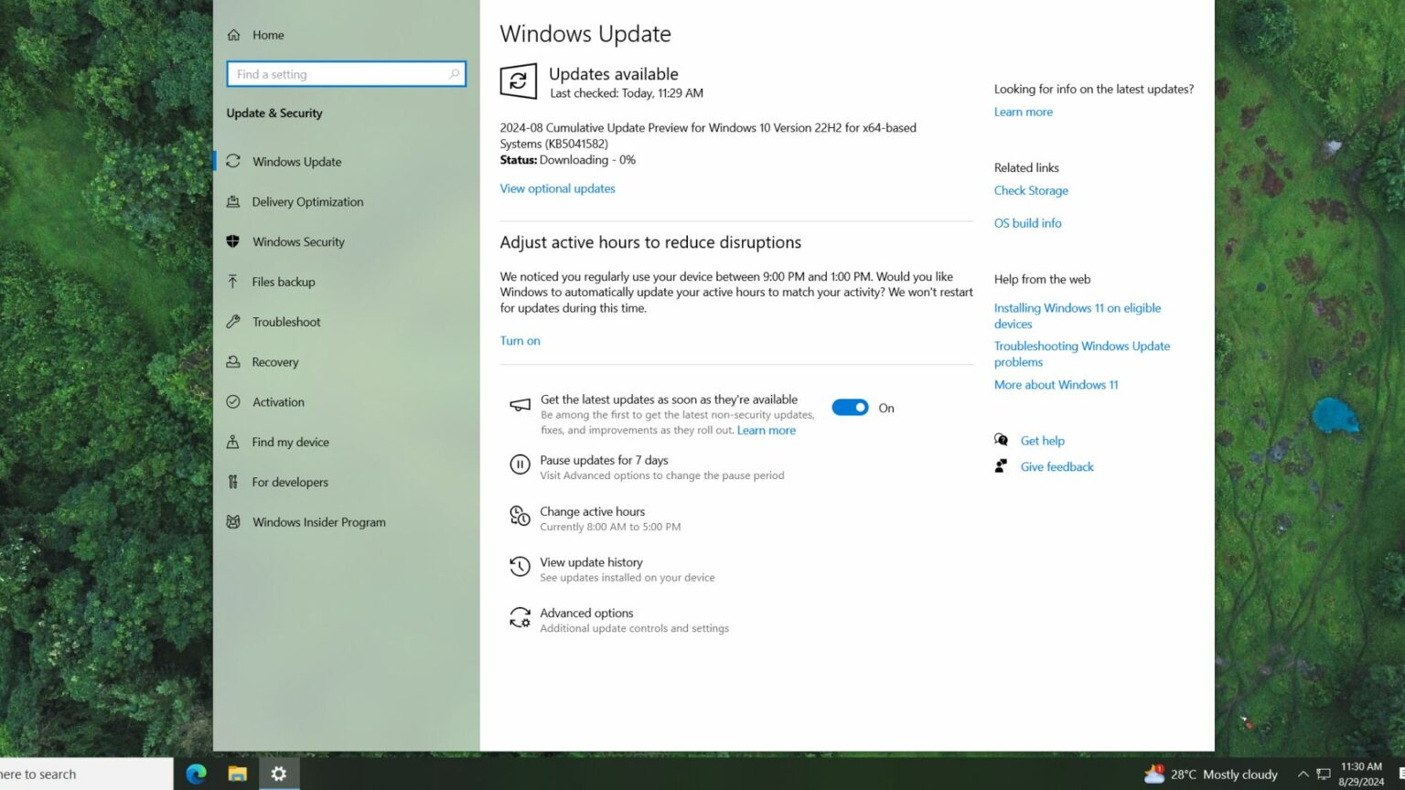 Windows 10 KB5041582 out with multiple fixes (direct download .msu)