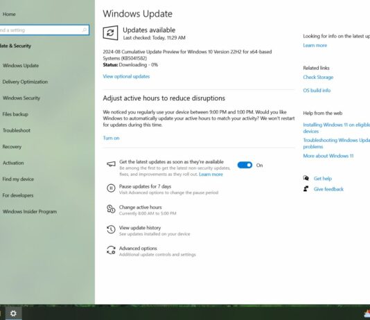 Windows 10 KB5041582 update