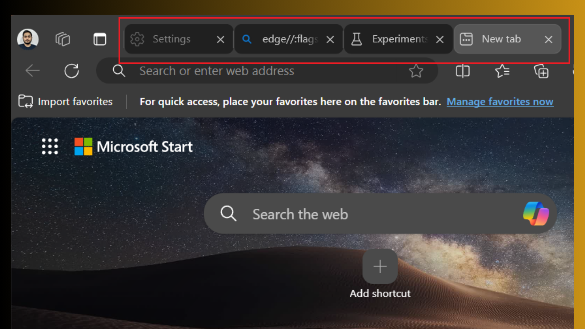 rounded tabs in edge