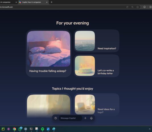 Copilot for web card design
