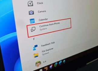 Windows 11 Continue from Phone