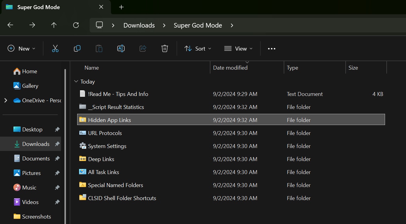 super god mode in windows 11 24h2