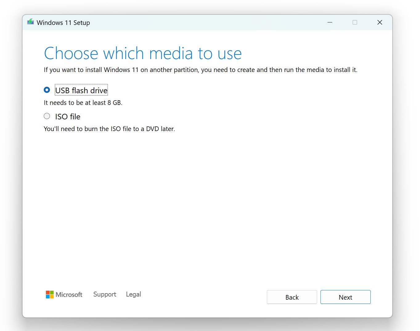 Choose which media to use
