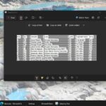 How to use the Copy as Table feature in the Snipping Tool