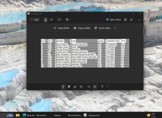 How to use the Copy as Table feature in the Snipping Tool
