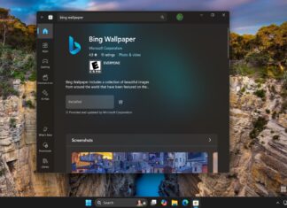 Bing Wallpaper debuts on Microsoft Store after four years