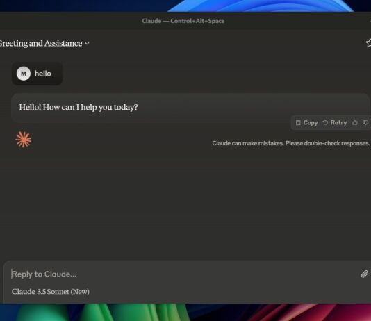 Claude app for Windows