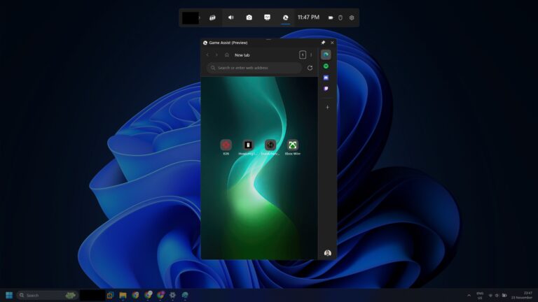 Hands on: Microsoft Edge's new gaming "Game Assist" feature on Windows 11
