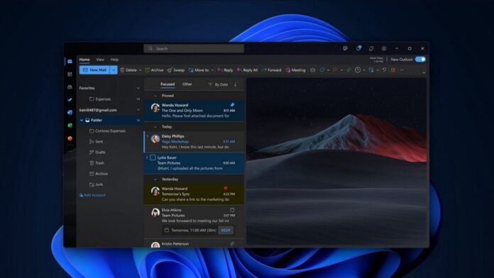 New Outlook for Windows 11 with pst