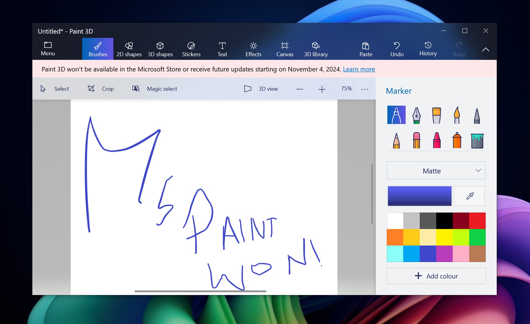 Paint 3D app