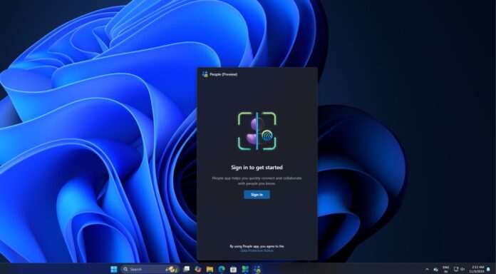 Windows 11 new People app leaks